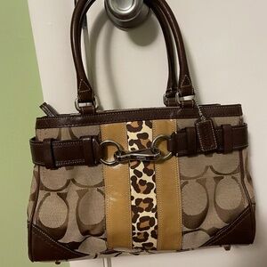 Original vintage Coach Leopard Bag